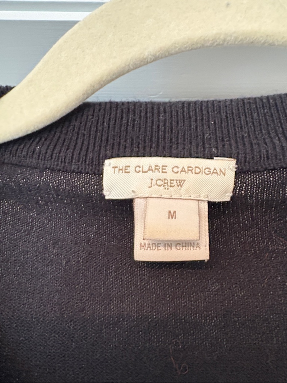 J. Crew Black Button-Front Crewneck Cardigan - Picture 2 of 6